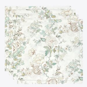 Tory Burch Happy Times Bouquet Dinner Napkin Set of 4